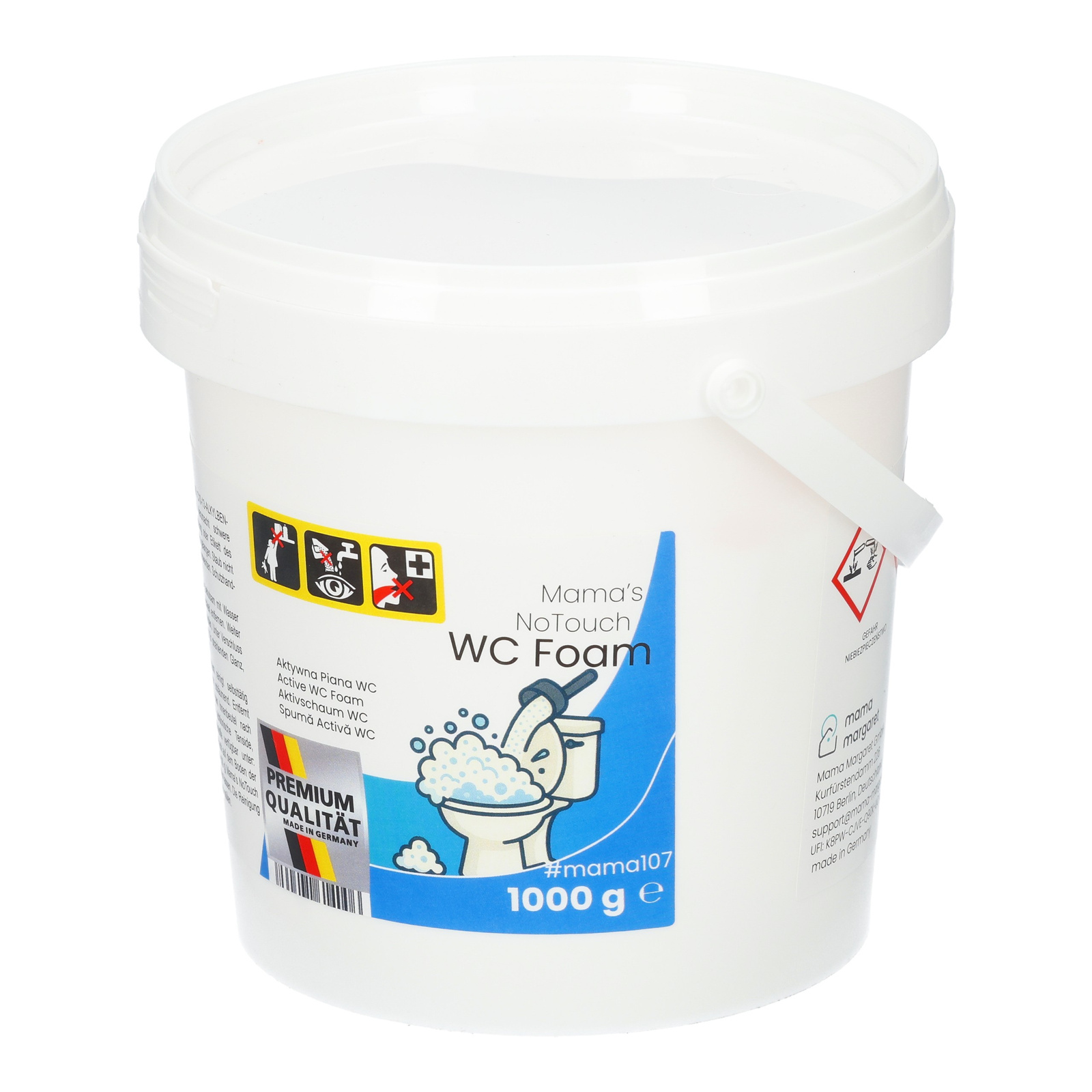 NoTouch WC Foam 1 kg — proszek-piana do muszli WC